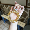 Natural Yellow Tower Crystal Lucky Bracelet